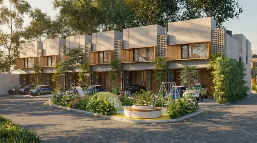 Ilustrasi taman bermain anak di Well Tree Residence Sukmajaya